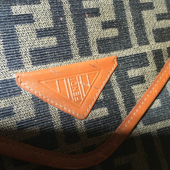 Fendi Vintage Zucca Convertible Clutch Crossbody Shoulder Handbag Small - Picture 8 of 16